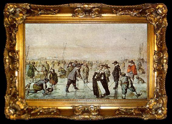framed  AVERCAMP, Hendrick A Scene on the Ice vf, ta009-2